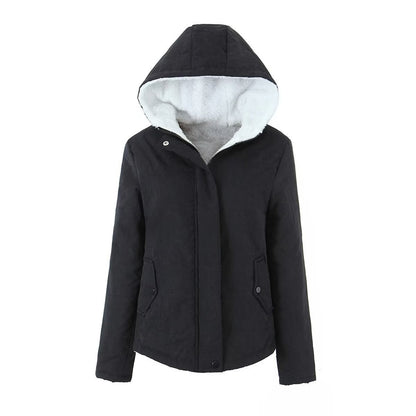 Women's Winter Quilted Jacket Warm Hooded