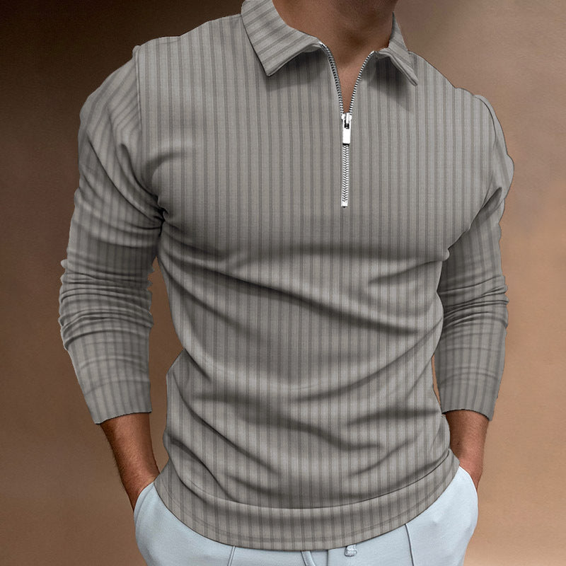 Men's Modern Polo Shirt Zipper Style