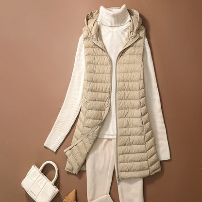 Stylish Quilted Vest with Hood and Comfort Fit