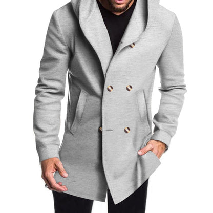 Men's Modern Hooded Winter Coat Elegant