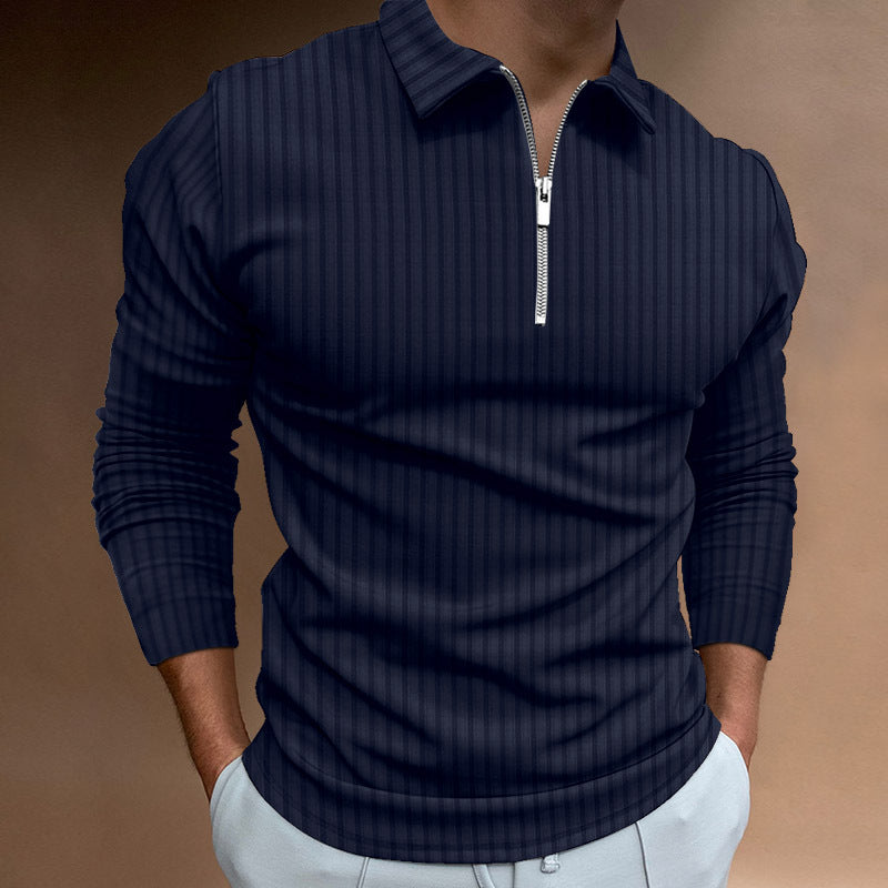 Men's Modern Polo Shirt Zipper Style