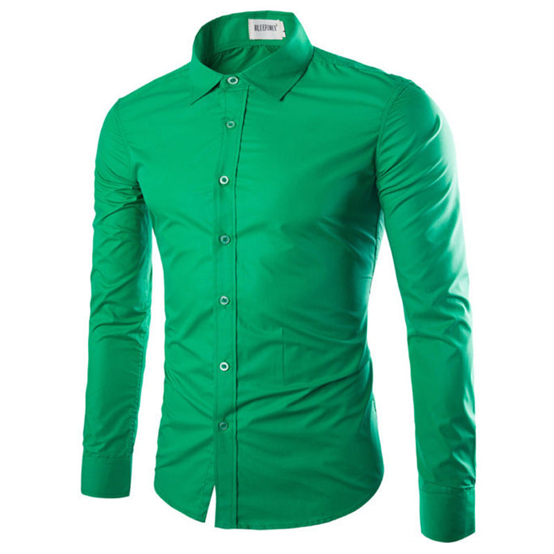 Men's Shirt Elegant Long-Sleeve Modern