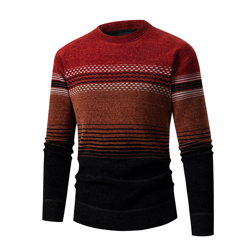 Men's Jumper Modern Textured Design Colourful