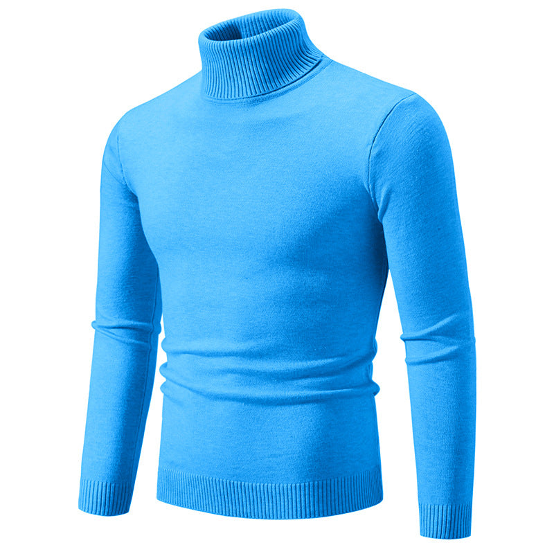 Men's Wool Turtleneck Sweater Elegant Modern
