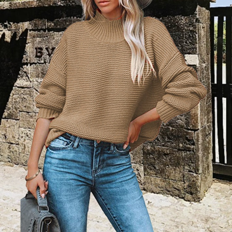 Women's Soft Knitted Turtleneck Sweater