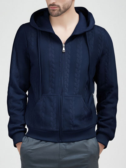 Men's Cardigan Hood Warm Elegant