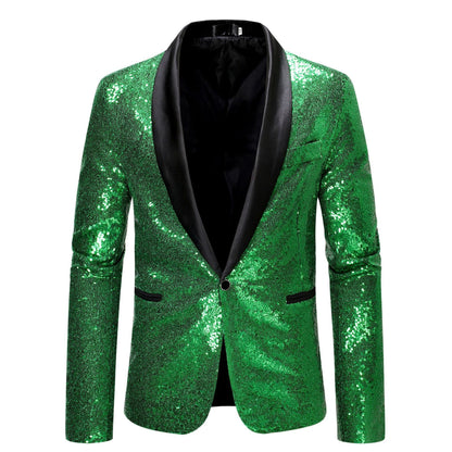 Glamorous Sequin Blazer for Women Evening Jacket