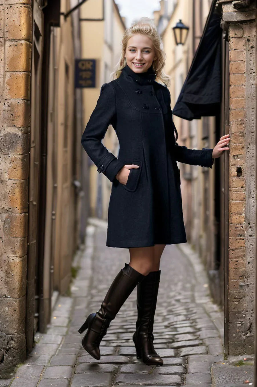 Gaia - Stylish Women's Coat Elegance