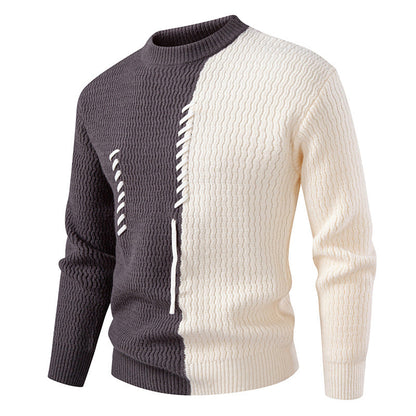 Men's Modern Structured Design Unique Sweater