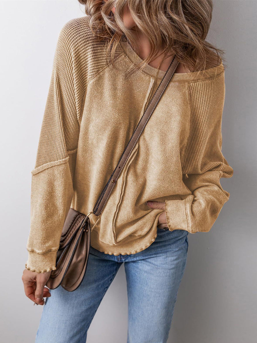 Women's Long-Sleeved Shirt with Structure - Perfect for Everyday Wear