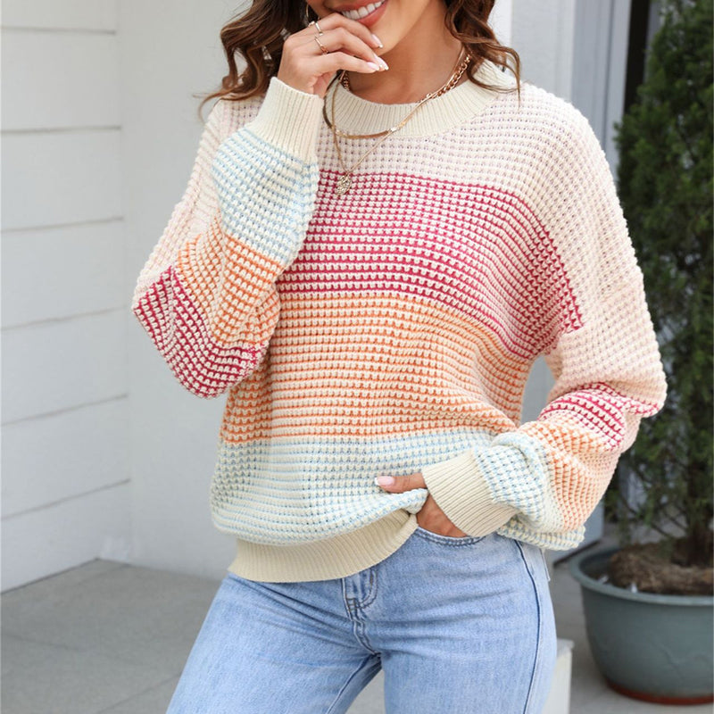 Women's Knitted Pullover Spring Colorful