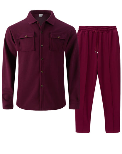 Men's Casual Plaid Modern Style Tracksuit