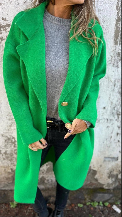 Soft Oversized Women's Wool Blend Coat