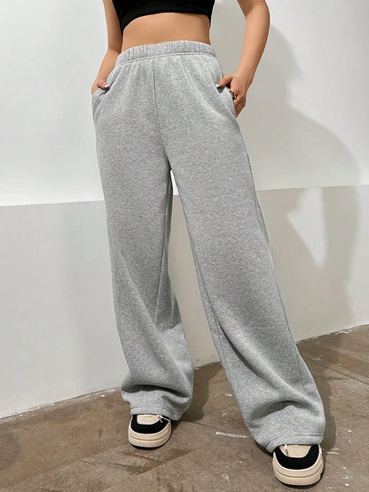 Women's Trousers Comfortable High Waist Wide Fit