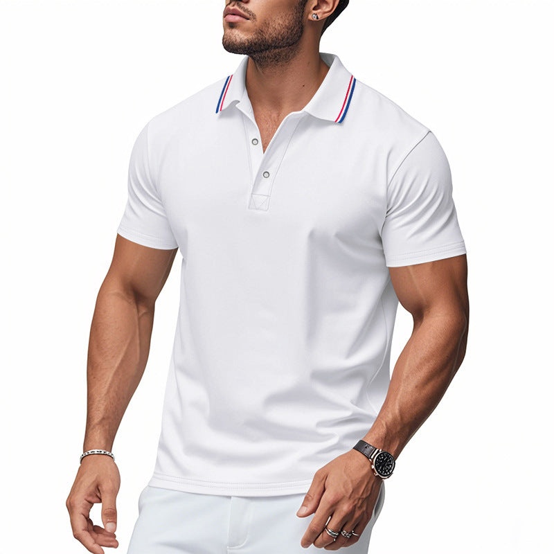 Men's Polo Shirt Modern Collar Moisture Control