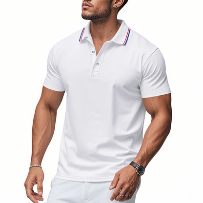Men's Polo Shirt Modern Collar Moisture Control