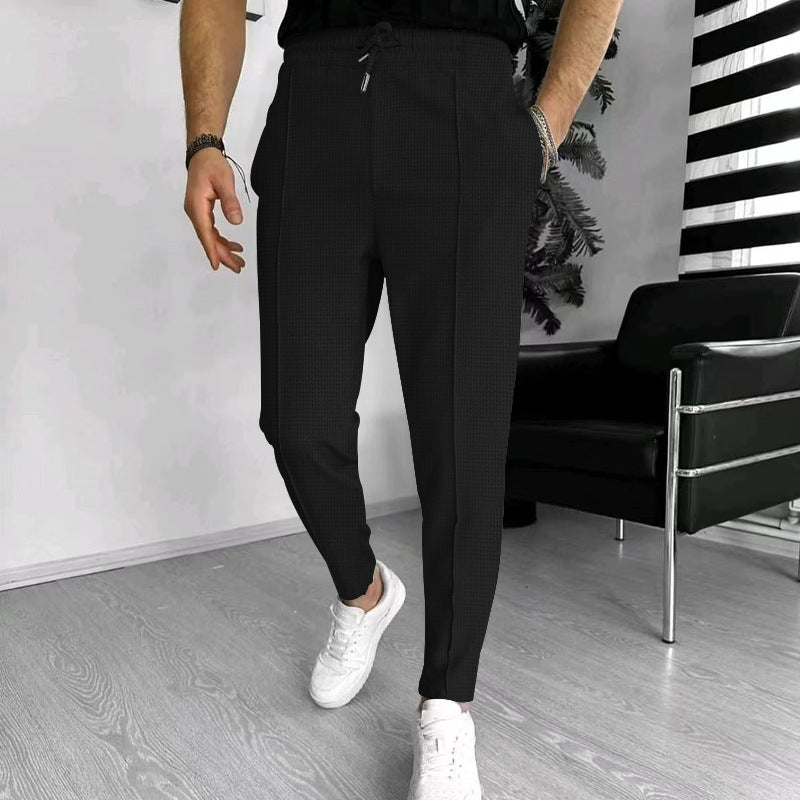 Slim Fit Dress Elastic Waistband Stretch Fabric