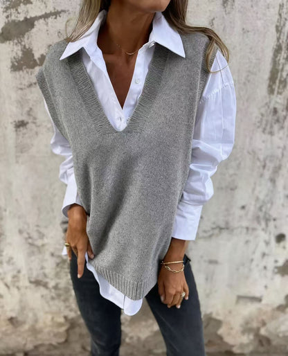 Women's Sweater Casual V-Neck Casual Style