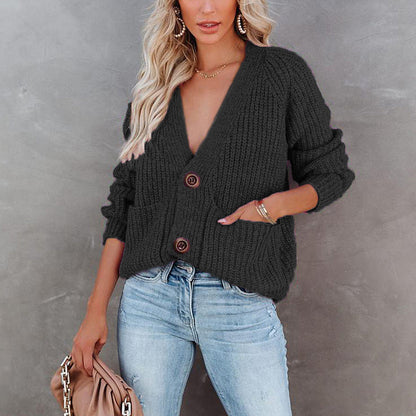 Women's Cardigan Casual With Pockets