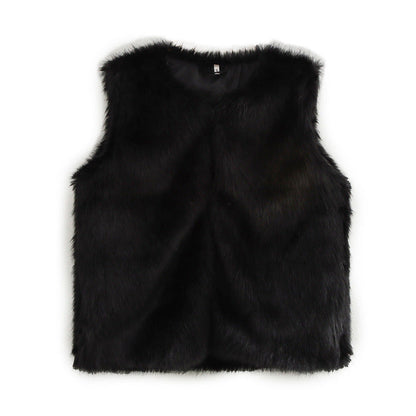 Soft Faux Fur Vest for Women - Elegant Ladies' Jacket