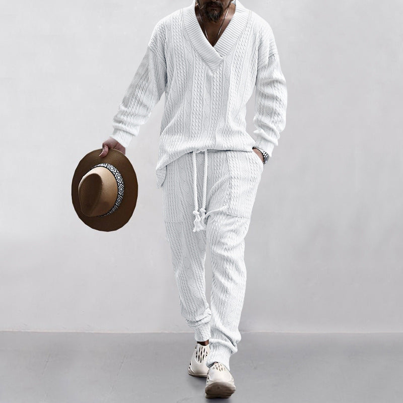 Men's Knit Suit Modern Business Set
