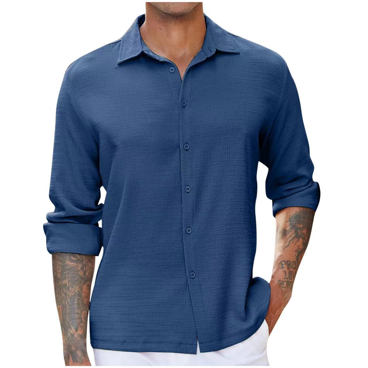 Men's Long-Sleeve Shirt Elegant Design
