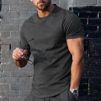Men's T-Shirt Round Neck Cotton Comfortable