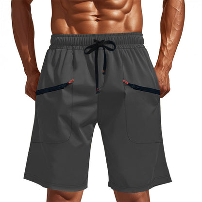Men's Sports Shorts Elastic Multi-pocket