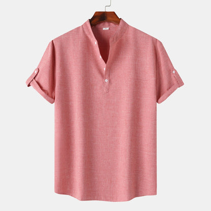 Men's Short-Sleeve Henley Shirt