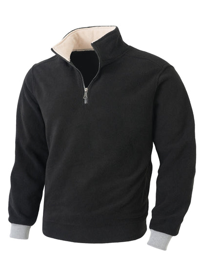 Men's Warm Mid-Length Fleece Jacket