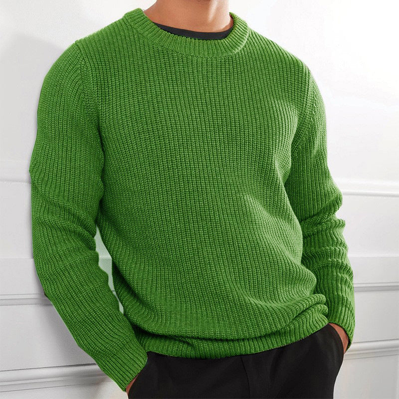 Herren Strickpullover Rundhals Elegant Modern