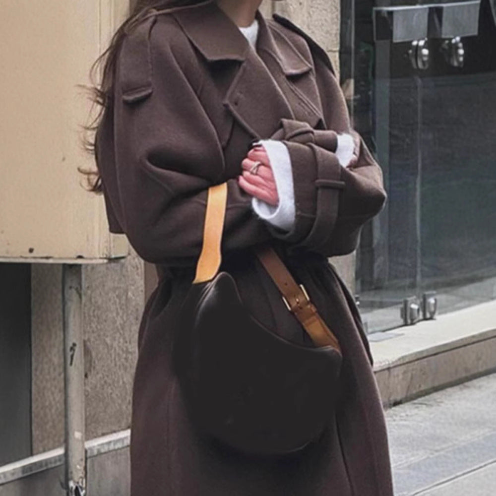 Women's Winter Coat Oversize Elegant with Pockets