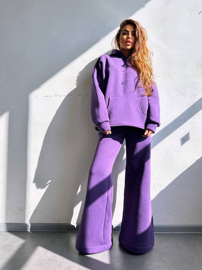 Women's Oversized Hoodie & Wide Leg Sweatpants Set