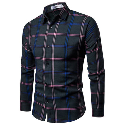 Men's Plaid Flannel Shirt Modern Comfortable