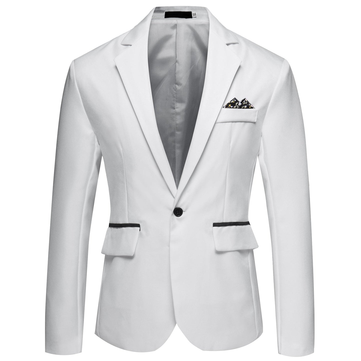 Men's Suit Jacket Elegant Black Satin