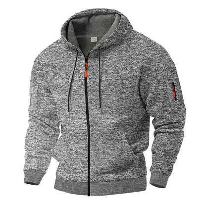 Men's hooded jacket breathable and practical