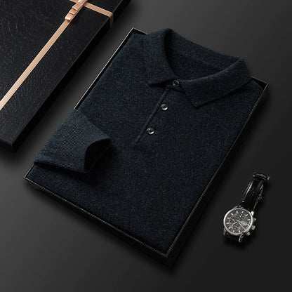 Men's Modern Knitted Polo Shirt