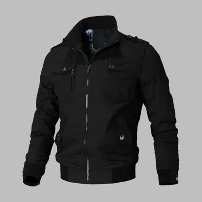 Comfortable Bomber Jacket Cotton Relaxed Fit Zipper
