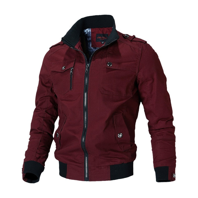 Men's Modern Stand-up Collar Bomber Jacket