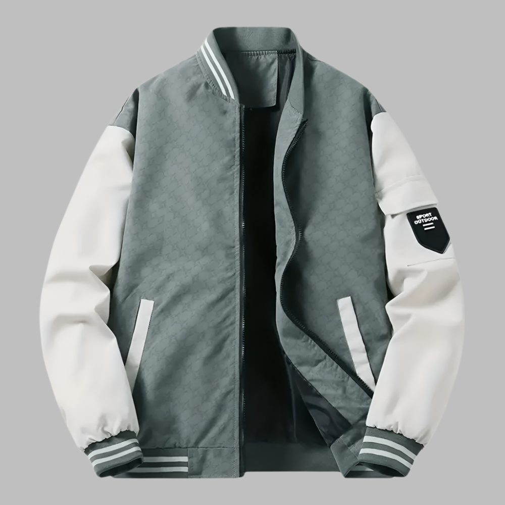 Bomber jacket Casual style Smooth look Contrast