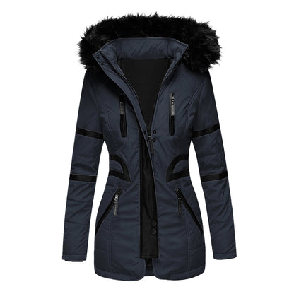 Elegant Women's Winter Coat Warm Hooded