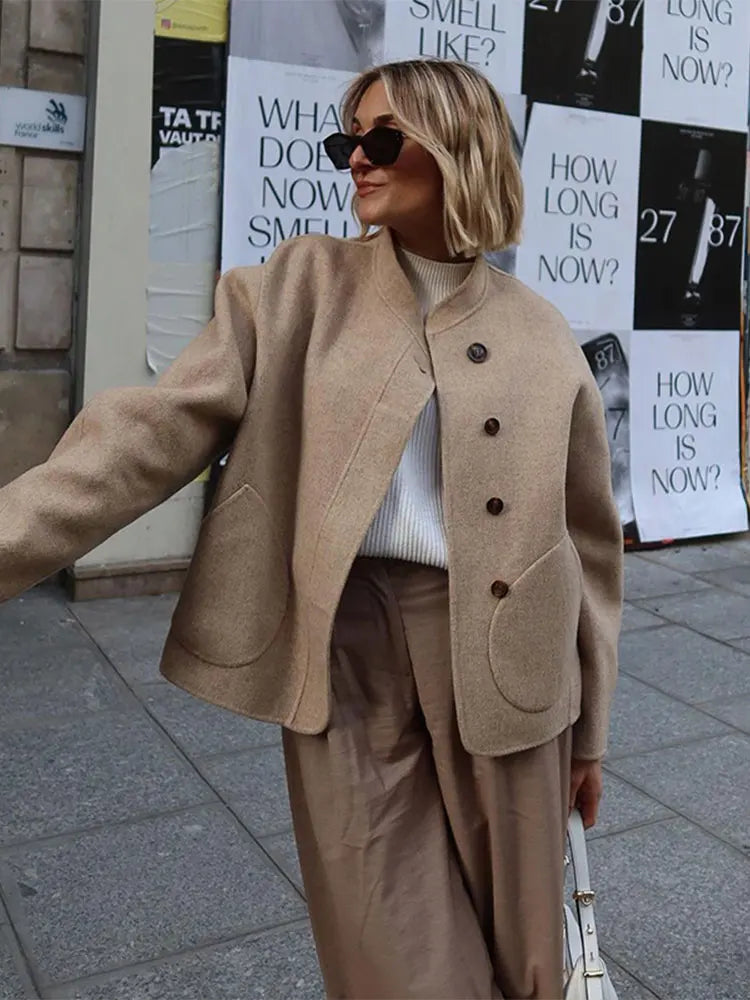 Elegant Women's Autumn Plus Size Coat