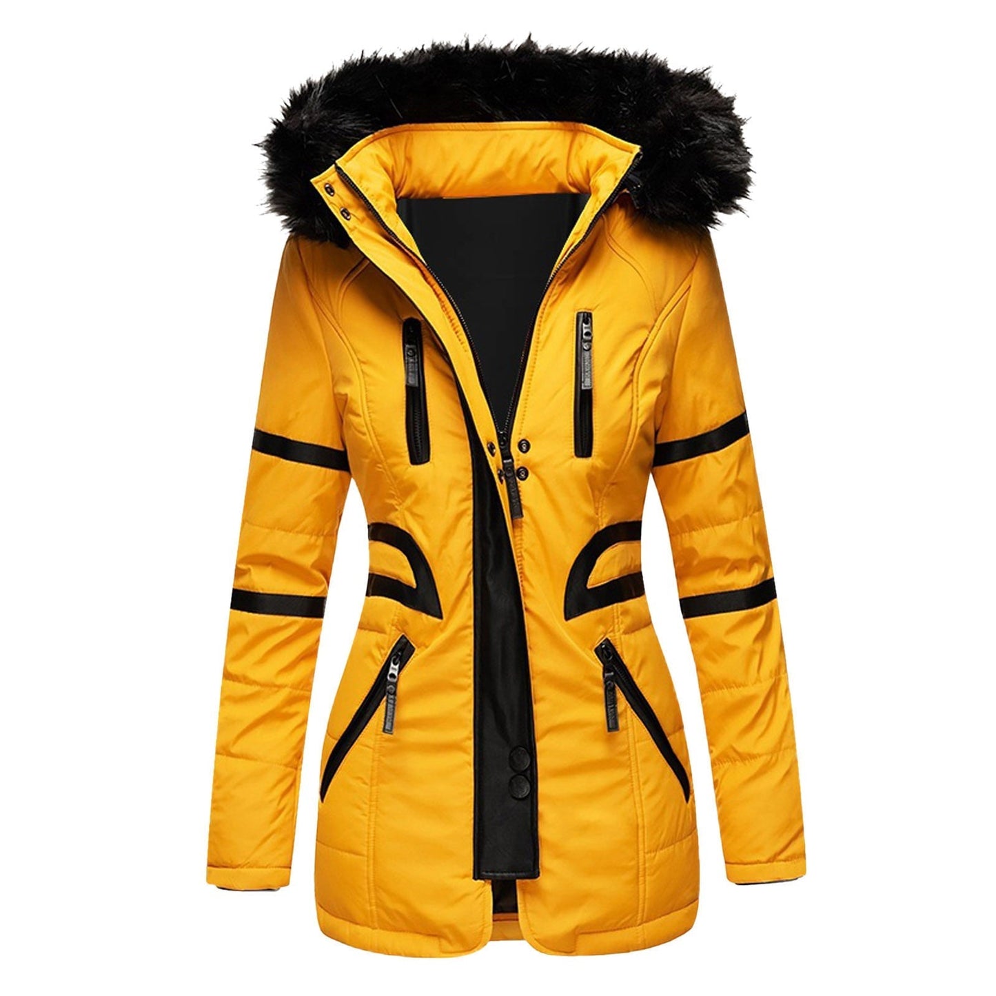 Elegant Women's Winter Coat Warm Hooded