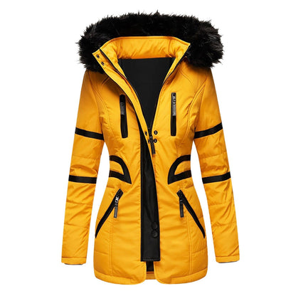 Elegant Women's Winter Coat Warm Hooded