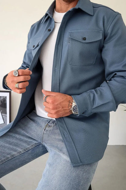 Men's Long Sleeve Shirt Modern Style