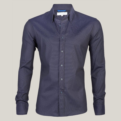 Men's Long-Sleeve Modern Zip Shirt