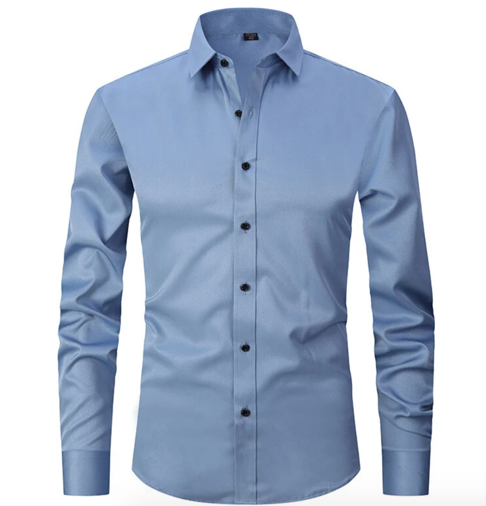 Men's Slim Fit Shirt Buttons Stretch