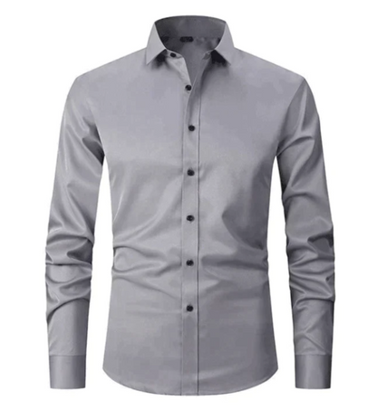 Men's Slim Fit Shirt Buttons Stretch