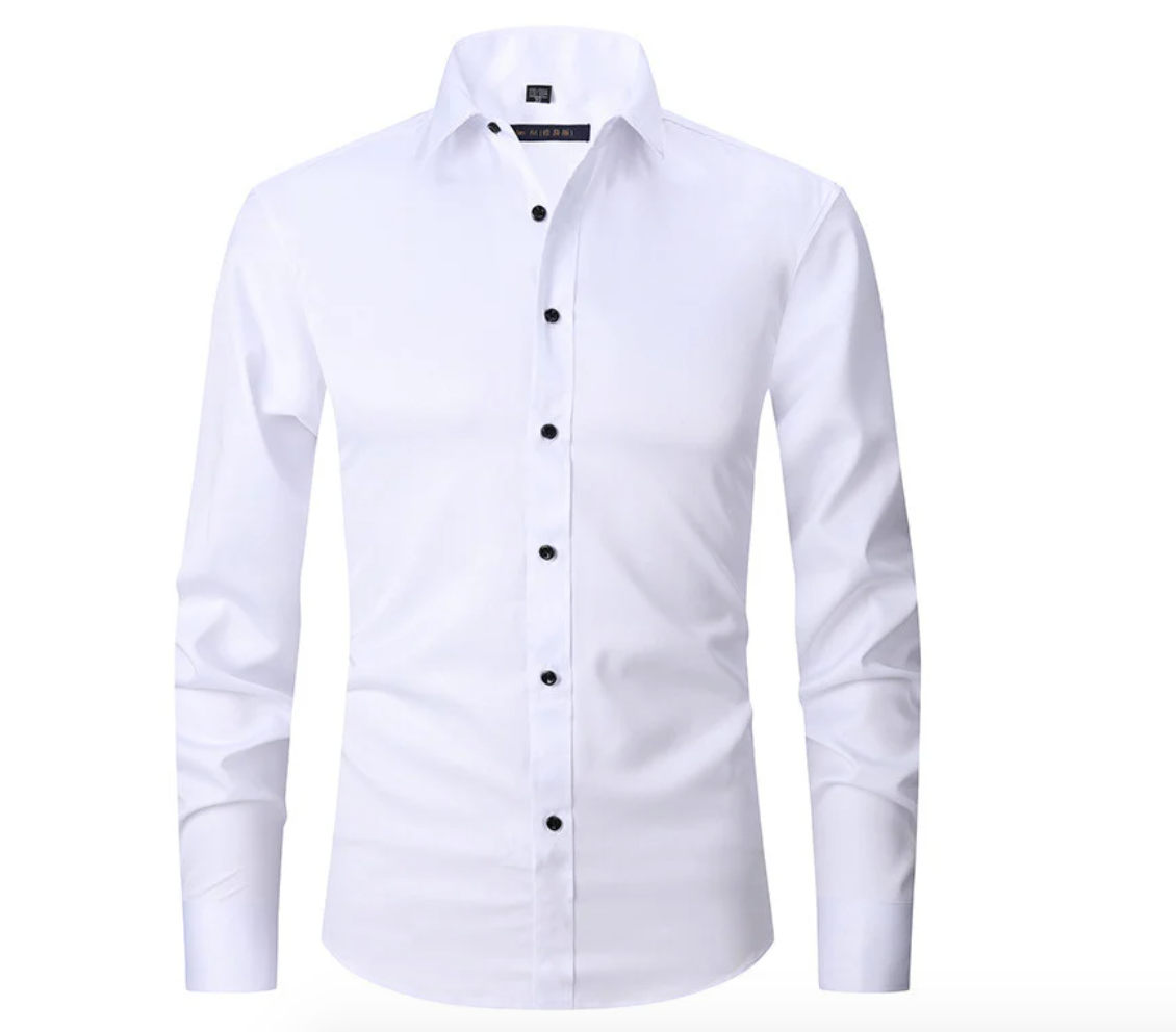 Men's Slim Fit Shirt Buttons Stretch