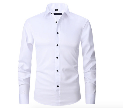 Men's Slim Fit Shirt Buttons Stretch